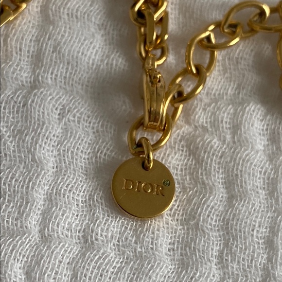 Dior double Gold Chain Necklace - Picture 3 of 5
